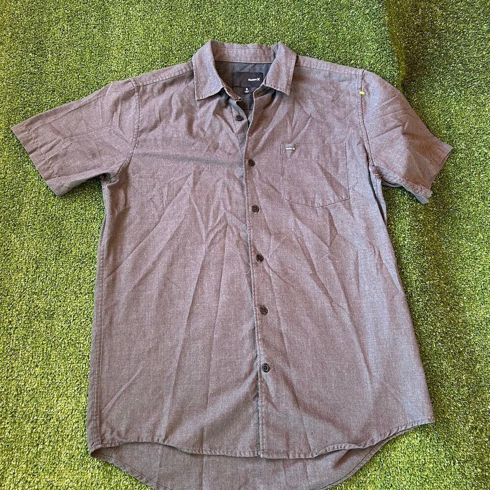 Hurley Men's Brown and Grey Shirt